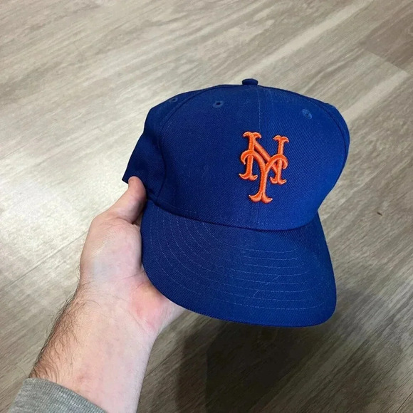 Kith x New Era New York Mets Fitted Size 7 3/8 Color Blue Orange - Picture 2 of 8